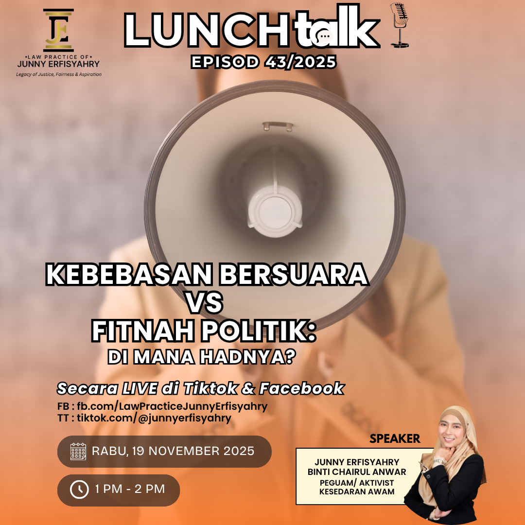 KEBEBASAN BERSUARA VS FITNAH POLITIK: DIMANA HADNYA?